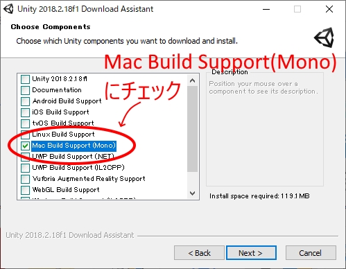 unity build for mac on windows